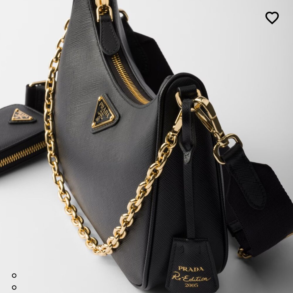 Prada Re-Edition Saffiano Leather Crossbody